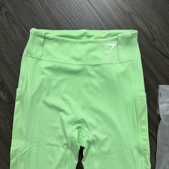Gymshark Women’s Sport Leggings Workout Running Bali/Neon Green New Size Small - Picture 4 of 12